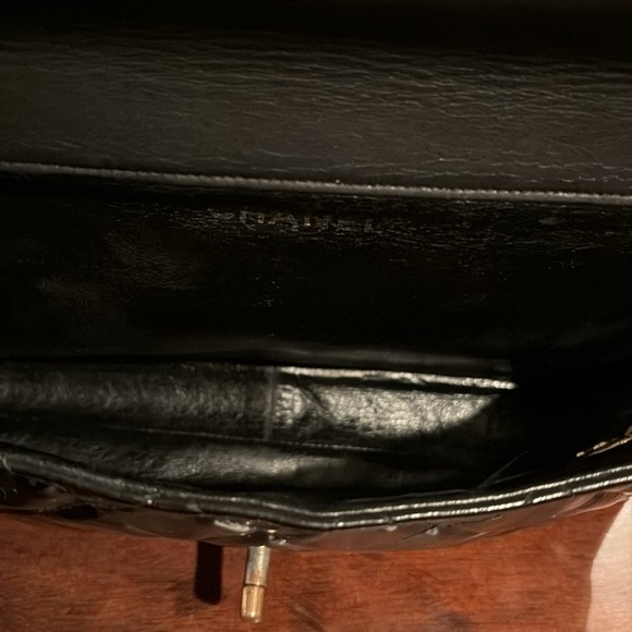 CHANEL Timeless Classique Double Flap Patent Leather Handbag - Picture 9 of 12